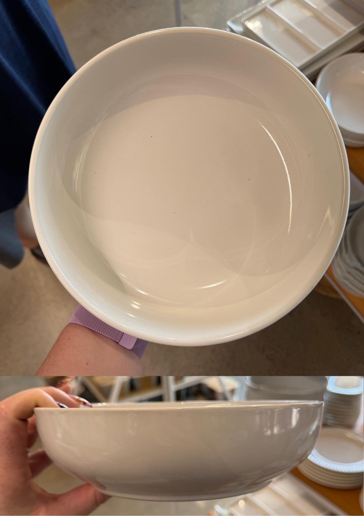 Ceramic Bowl Round White 20.6x6cm